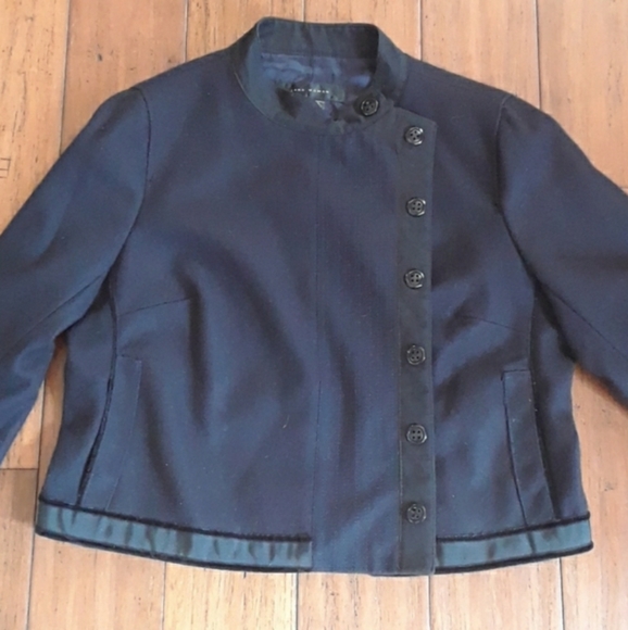 Zara EUC WOOL velvet 3/4 sleeve jacket - Picture 2 of 7
